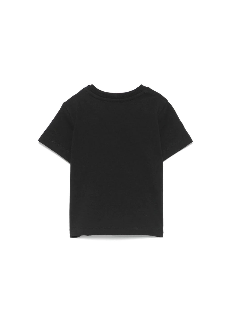 Moschino Kids T-shirt Nera con Ricamo Toy per Neonati