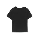 Moschino Kids T-shirt Nera con Ricamo Toy per Neonati