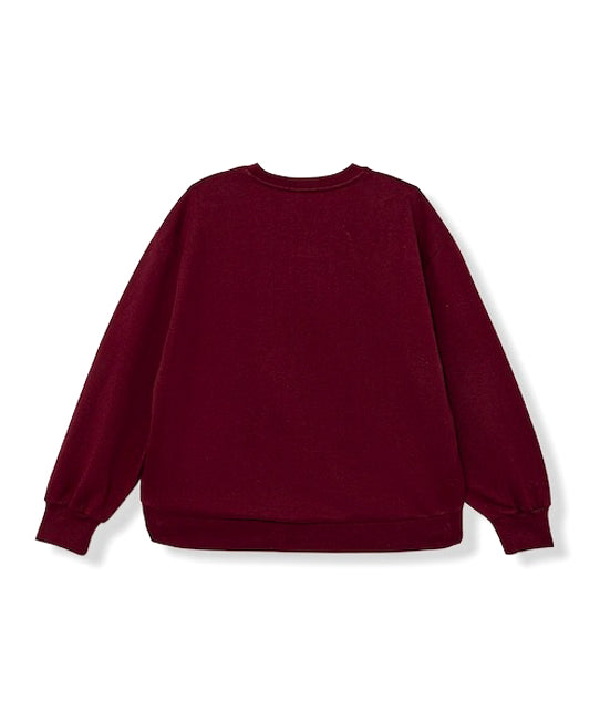 Elisabetta Franchi La Mia Bambina Felpa Cherry Girocollo con Logo per Bambine