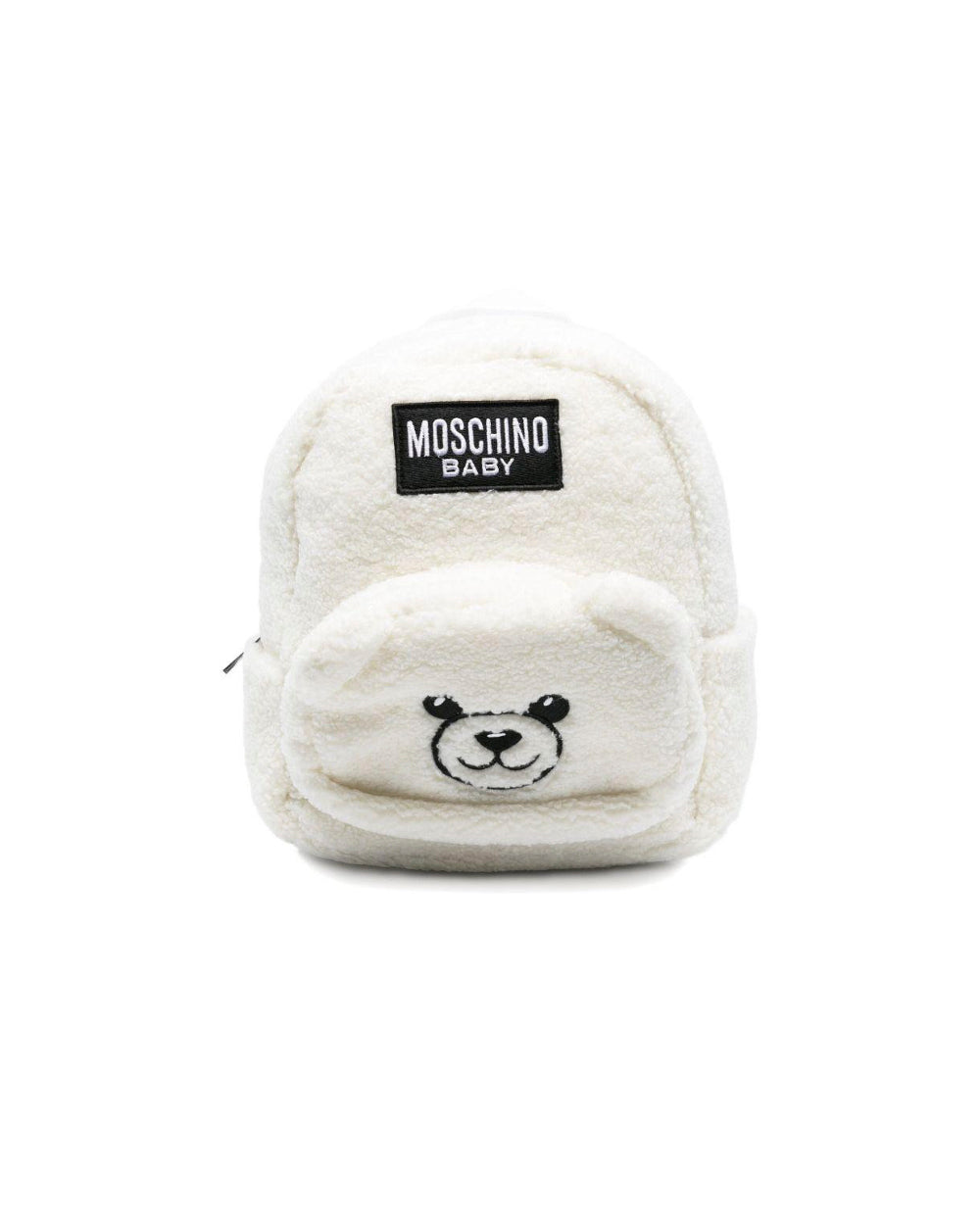Moschino Kids Zainetto Panna Teddy per Neonati