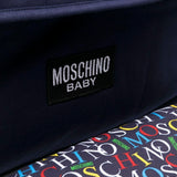 Moschino Kids Borsa Mamma con Fasciatoio Blu Navy