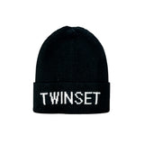 Twinset Kids Cappello in Maglia Nero per Bambini