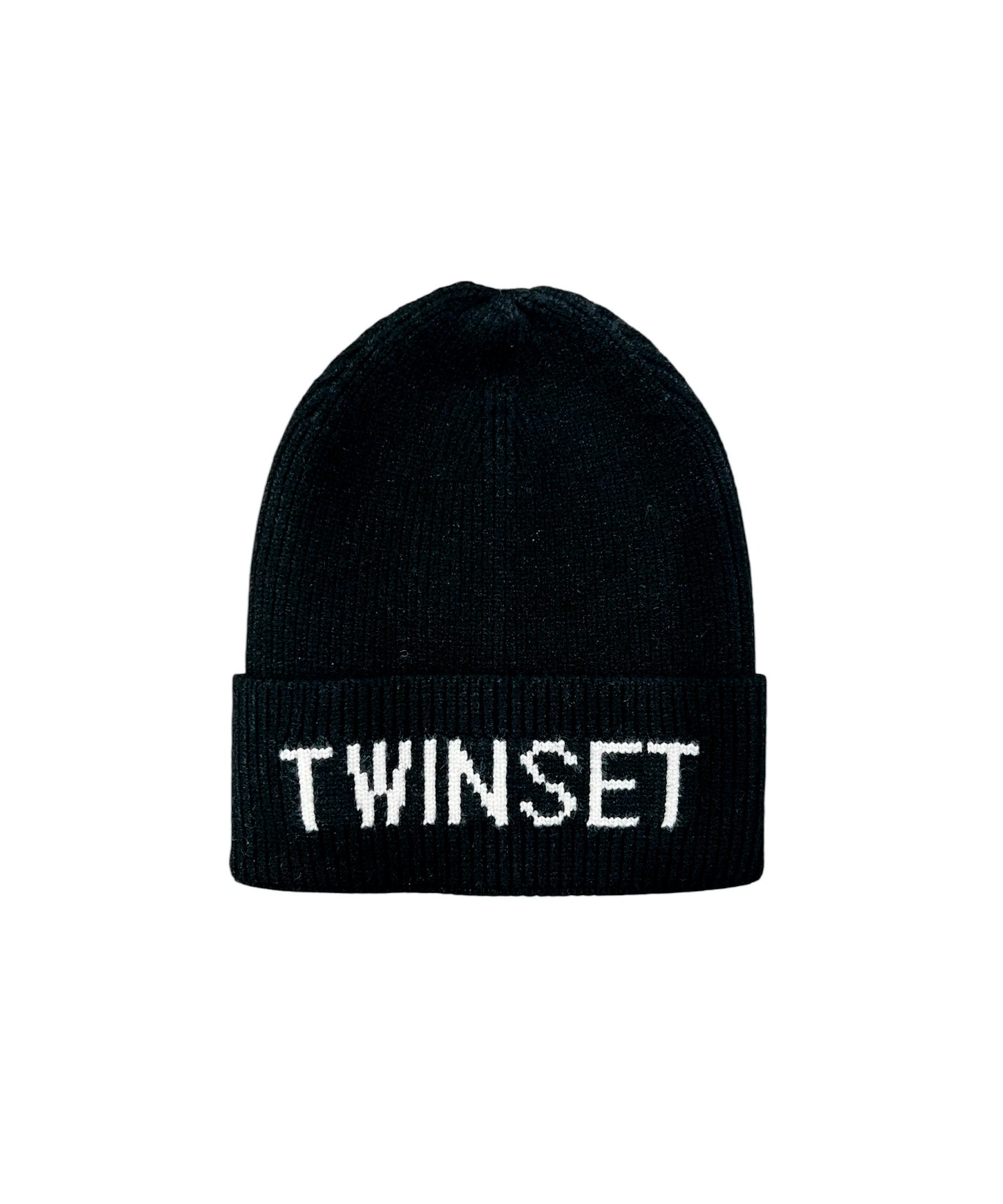 Twinset Kids Cappello in Maglia Nero per Bambini