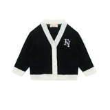 Elisabetta Franchi La Mia Bambina Cardigan Nero/Avorio per Neonate