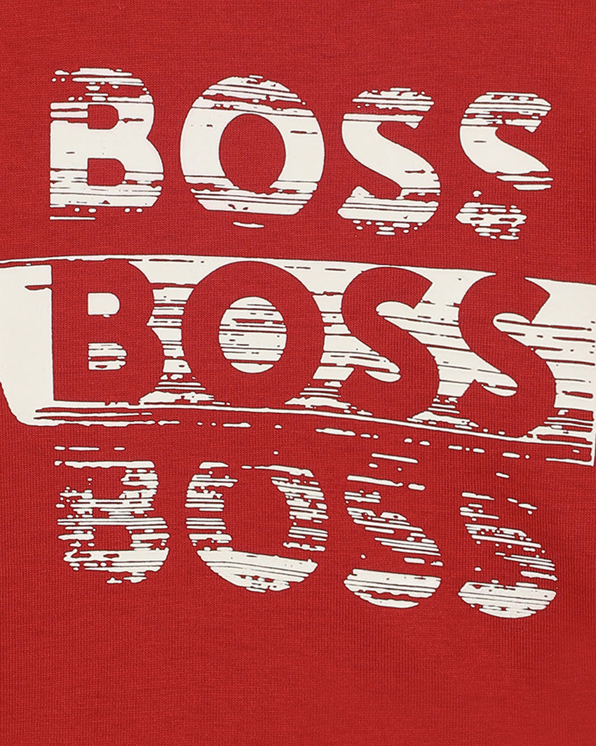 Boss Kids T-Shirt M/L  Bordeaux per Neonati