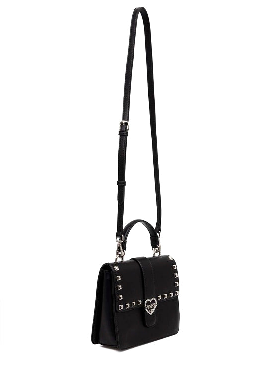 Pinko Kids Borsa a Tracolla Nera con Borchie per Bambine