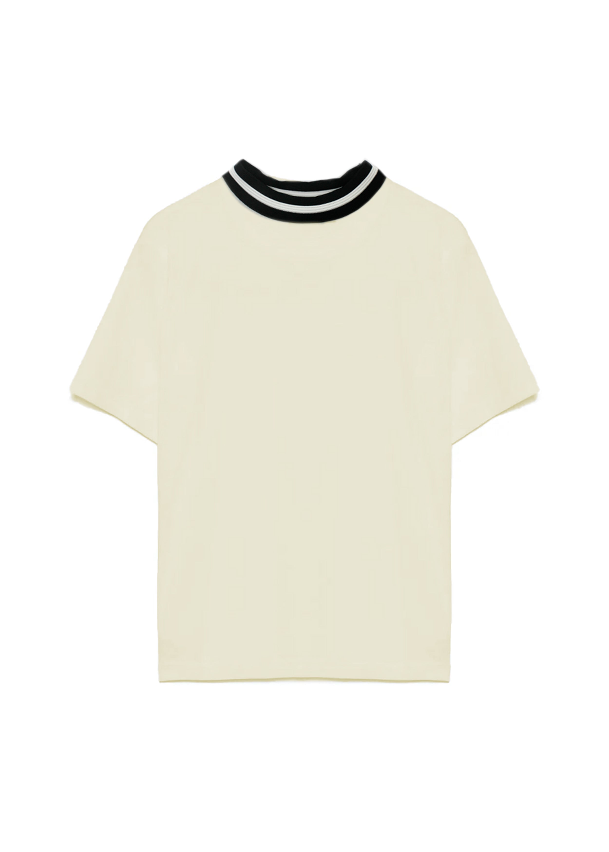 Yes London T-shirt Beige con Colletto per Bambini