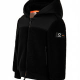 SUNS Kids Giubbotto Teddy Nero con Cappuccio per Bambini