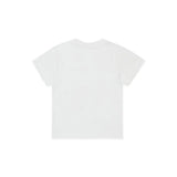 Diesel Kids T-shirt Bianca con Oval D per Neonati (retro)