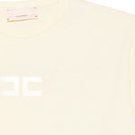 Elisabetta Franchi La Mia Bambina T-shirt Limone con Logo per Bambine