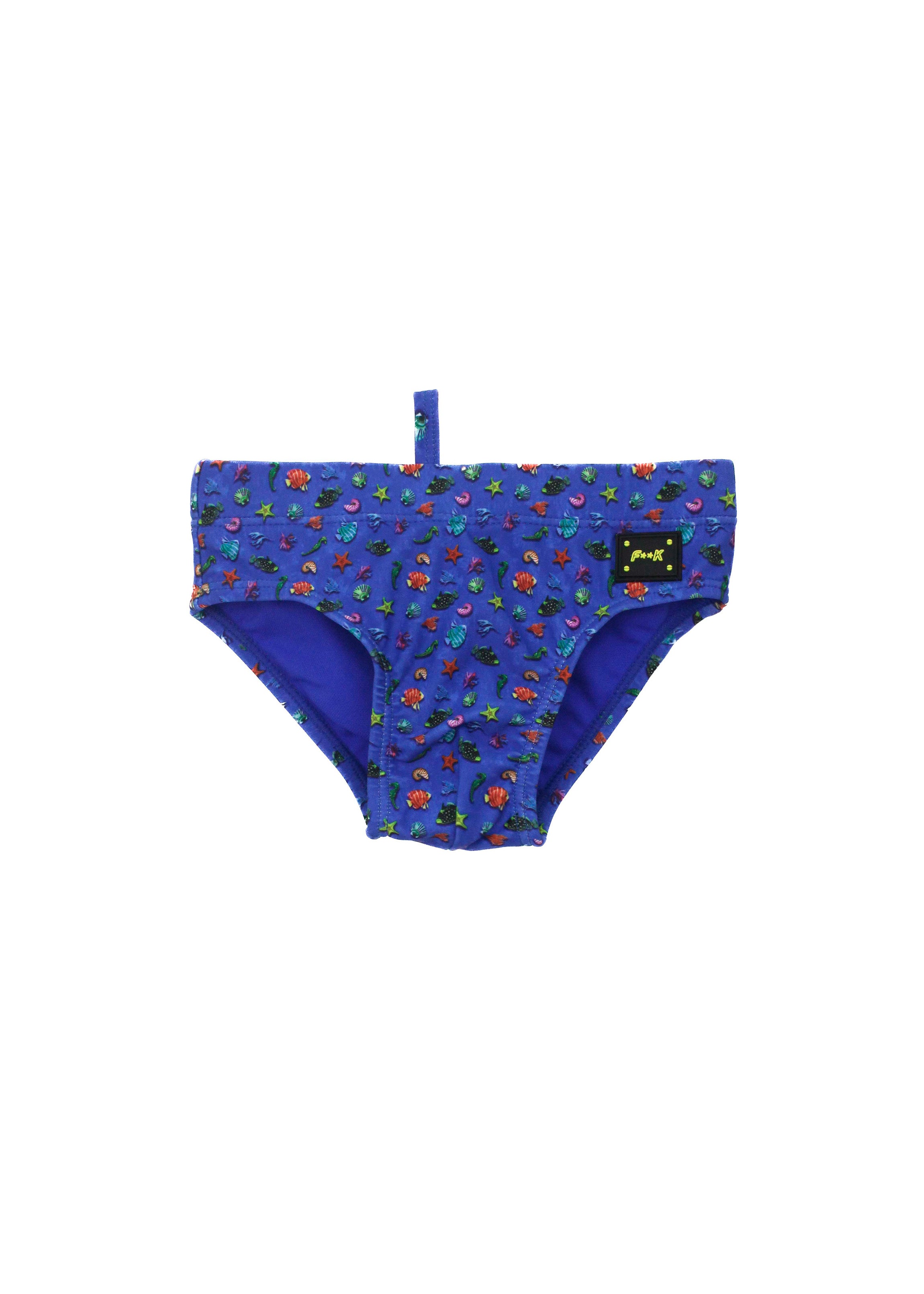EffeK Costume Slip Fantasia Turtles Blu per Neonati (fronte)
