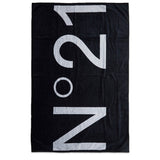 N°21 Kids Telo Mare con Logo Nero