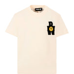Barrow Kids T-Shirt Crema Stampa Teddy Retro per Bambini
