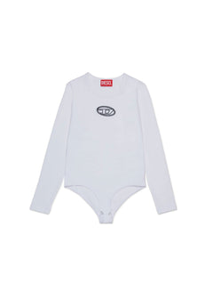 Diesel Kids Body Bianco con Oval D per Bambine