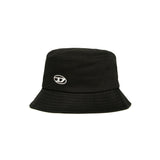 Diesel Kids Cappello Bucket Nero con Logo per Bambini