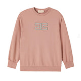 Elisabetta Franchi Felpa Sunrise con Logo per Bambina