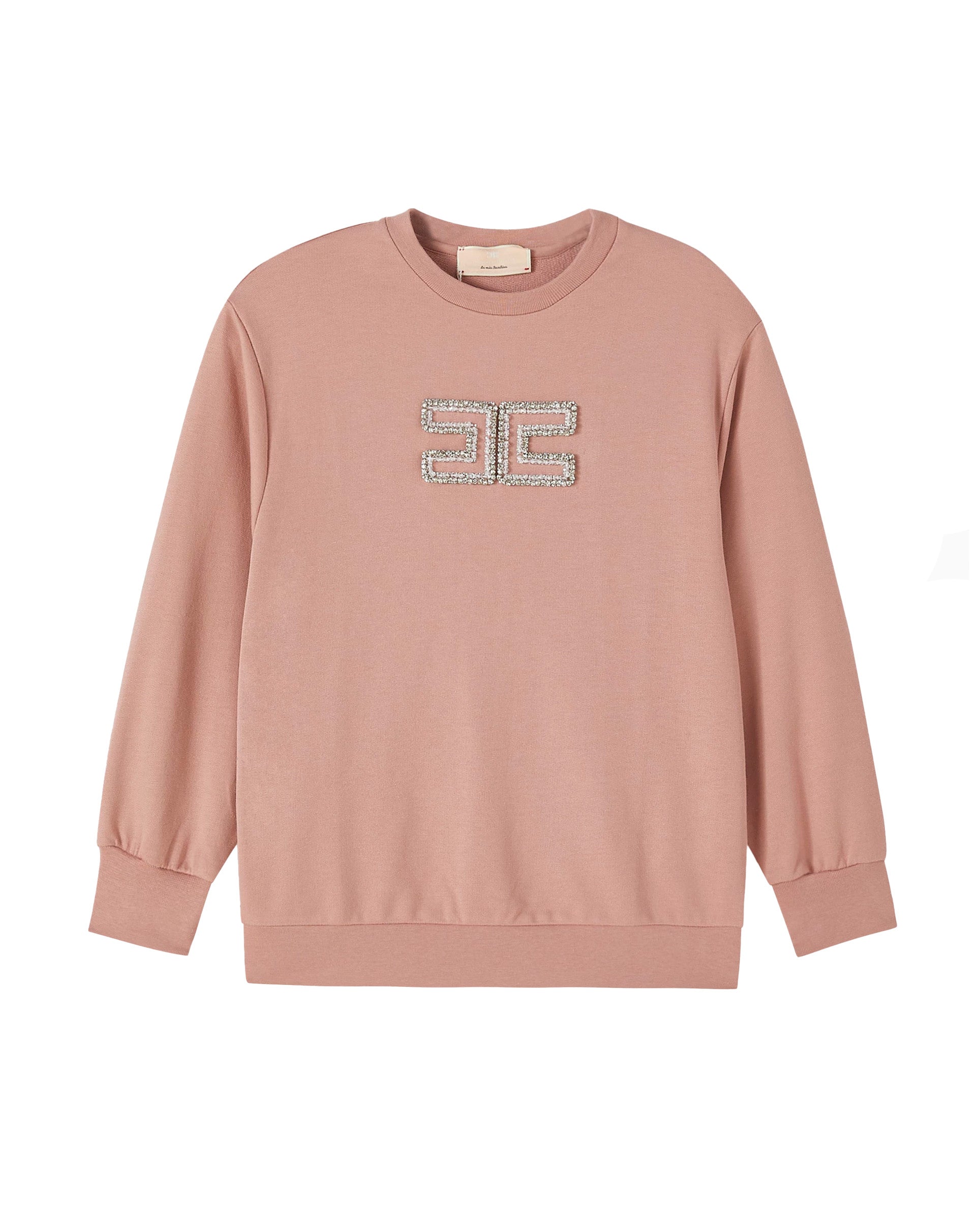 Elisabetta Franchi Felpa Sunrise con Logo per Bambina