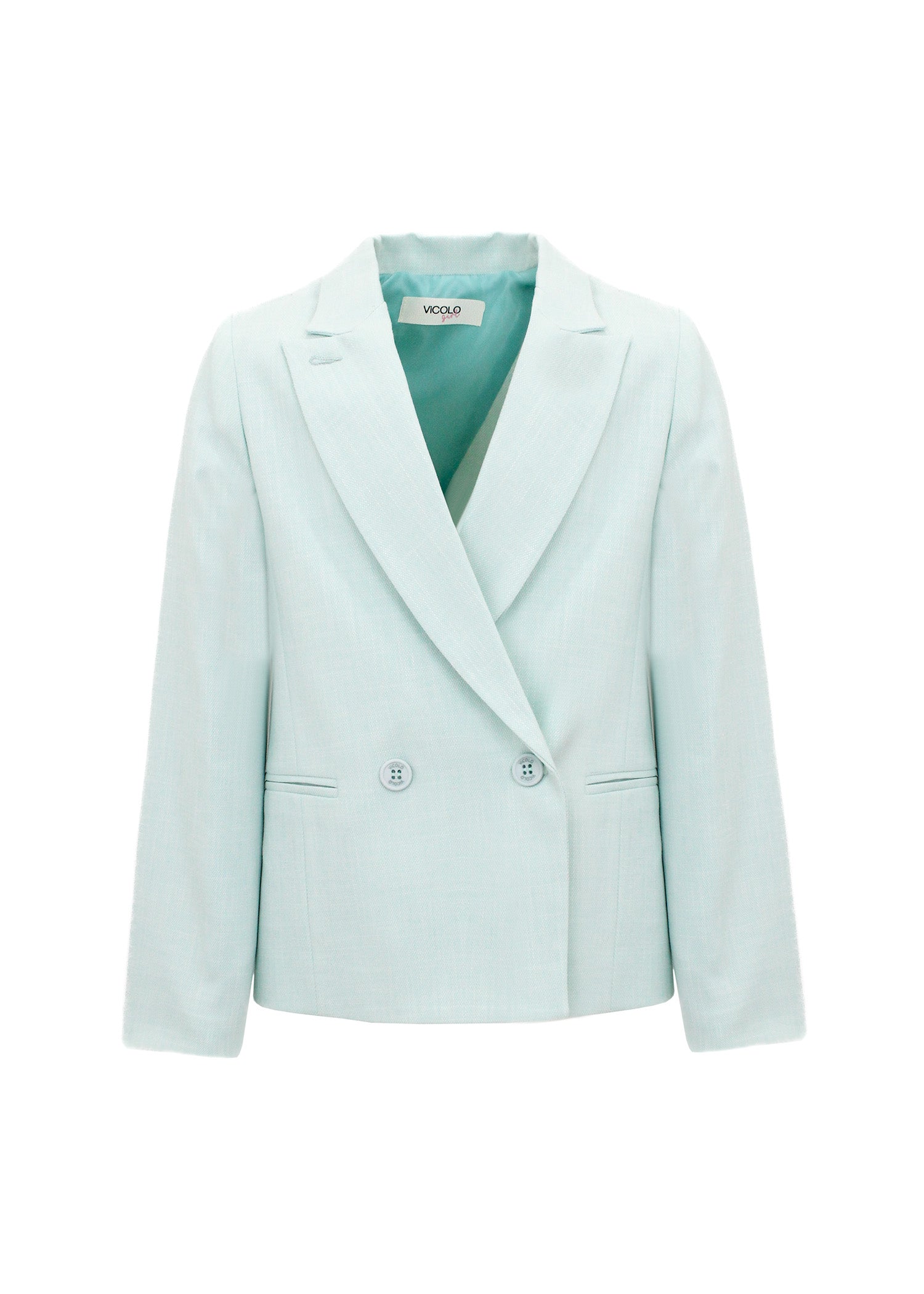 Vicolo Giacca Verde Acqua per Bambine