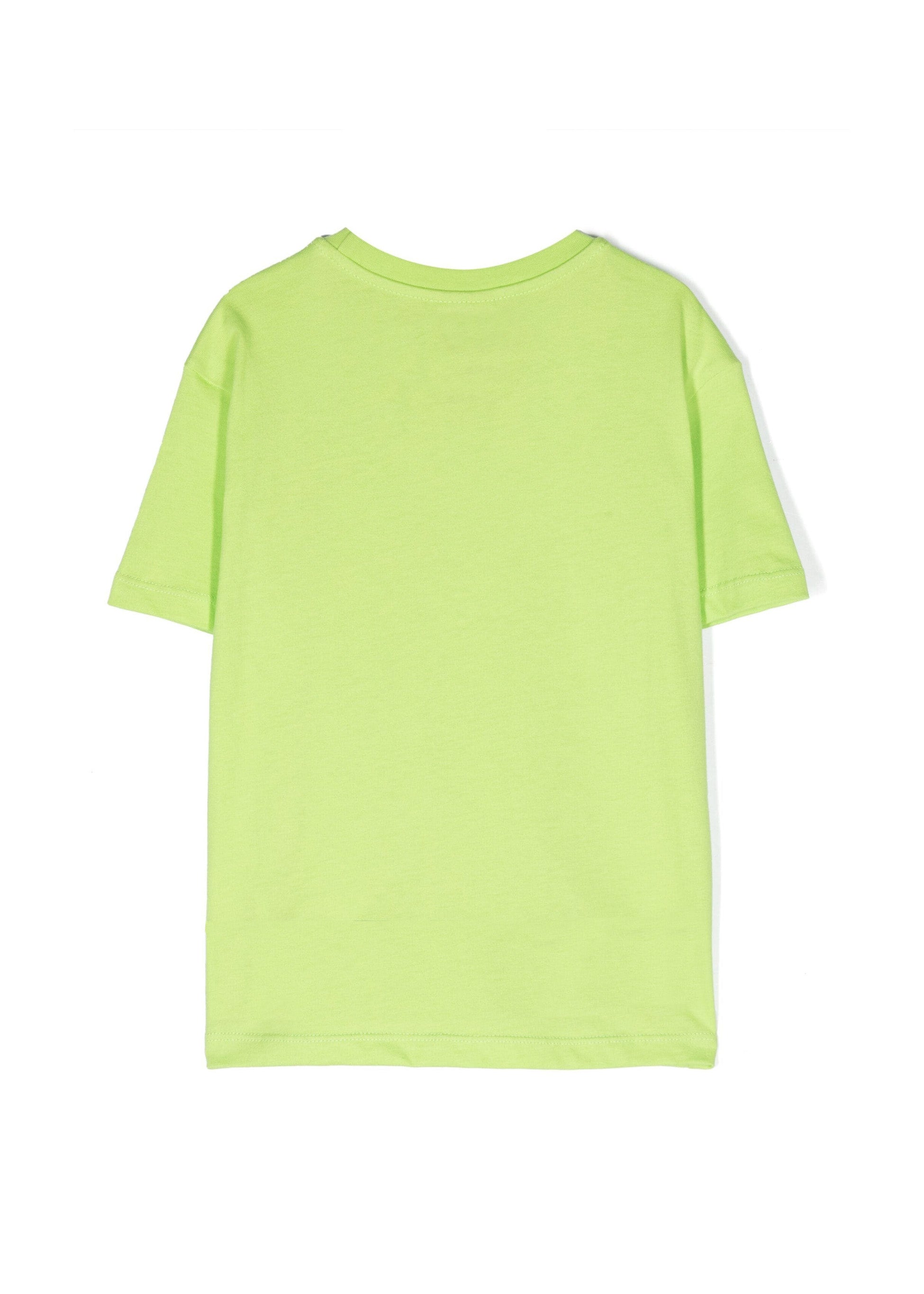 Pinko Kids T-shirt Lime con Logo e Strass (retro)