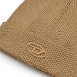Diesel Kids Cappello Beanie Beige con Oval D