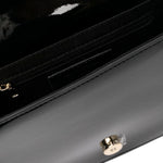 MSGM Kids Borsa Nera con Logo Groffato per Bambine (dettaglio)