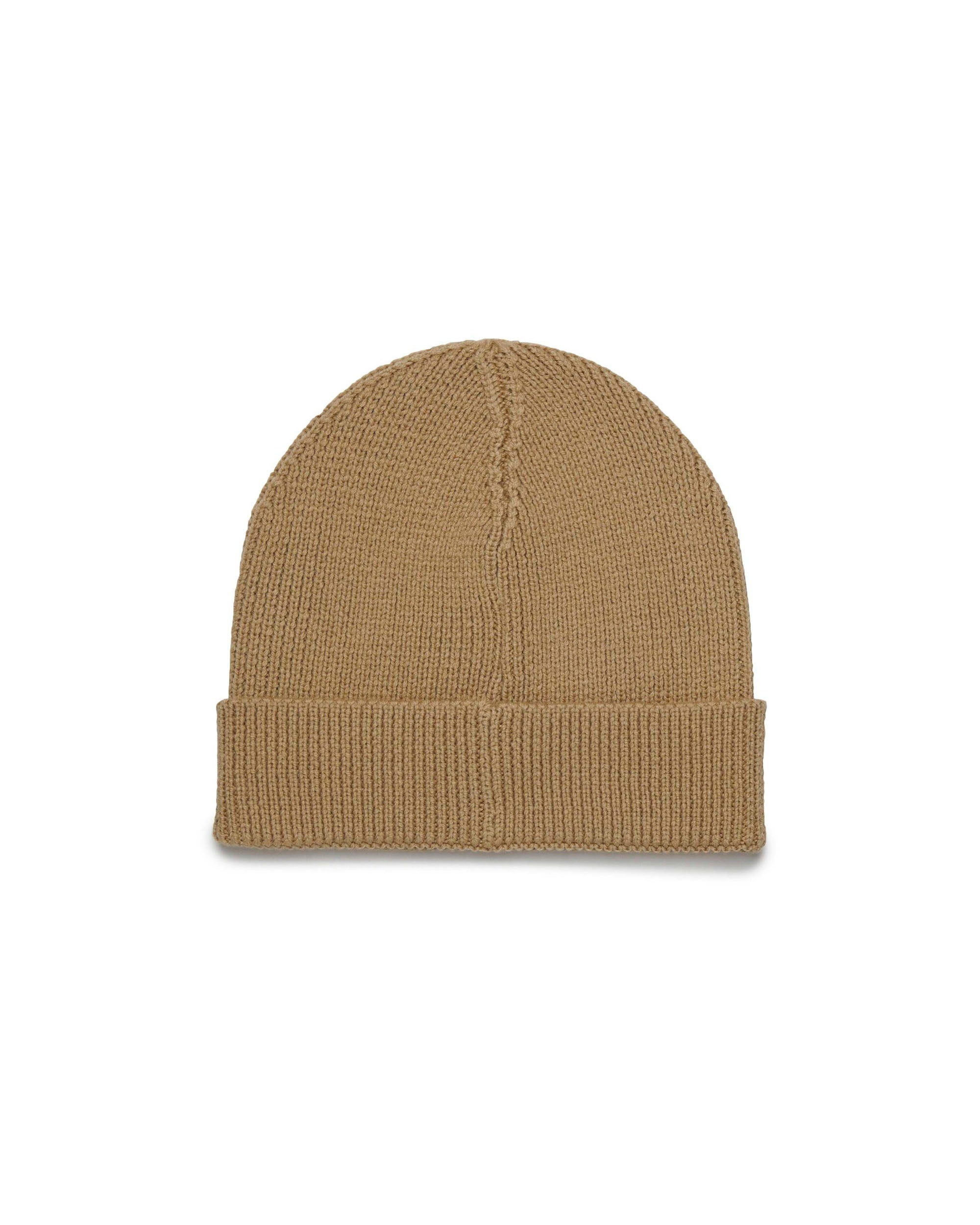 Diesel Kids Cappello Beanie Beige con Oval D