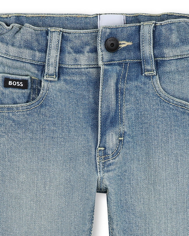 Boss Kids Denim Jeans Regular Fit per Neonati