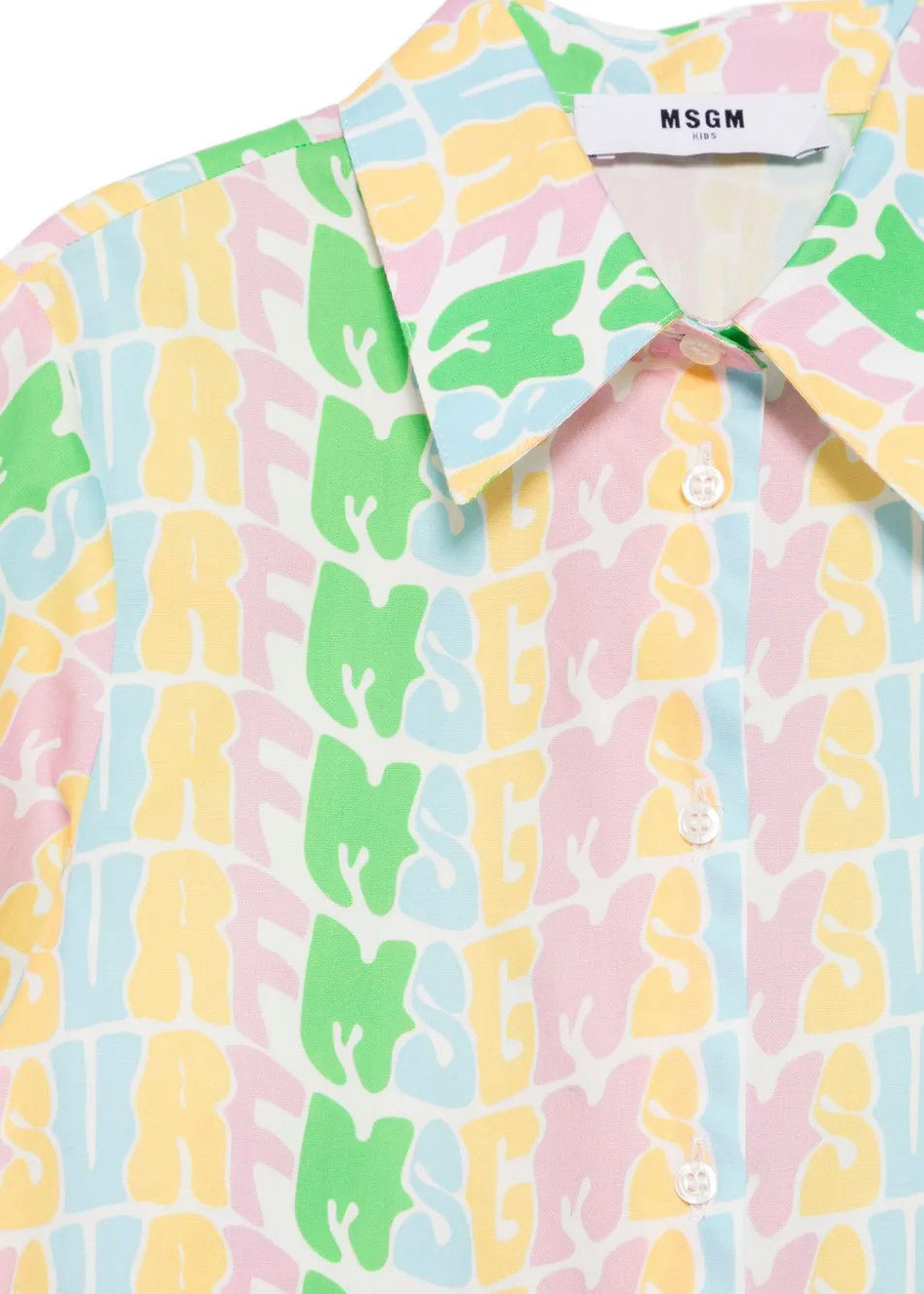 MSGM Kids Camicia Multicolor per Bambine