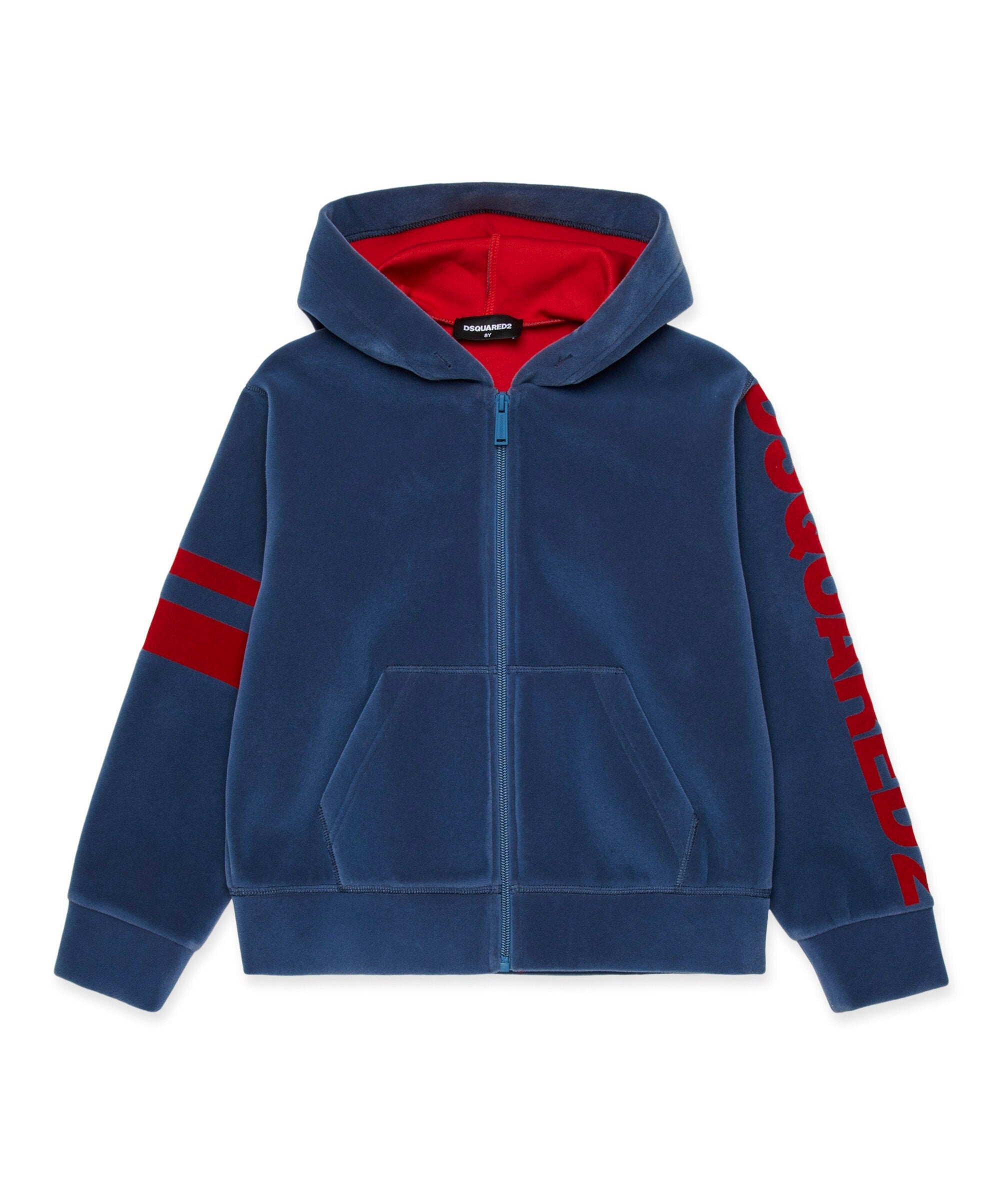 Dsquared2 Kids Felpa con Cappuccio Lavagna per Bambini