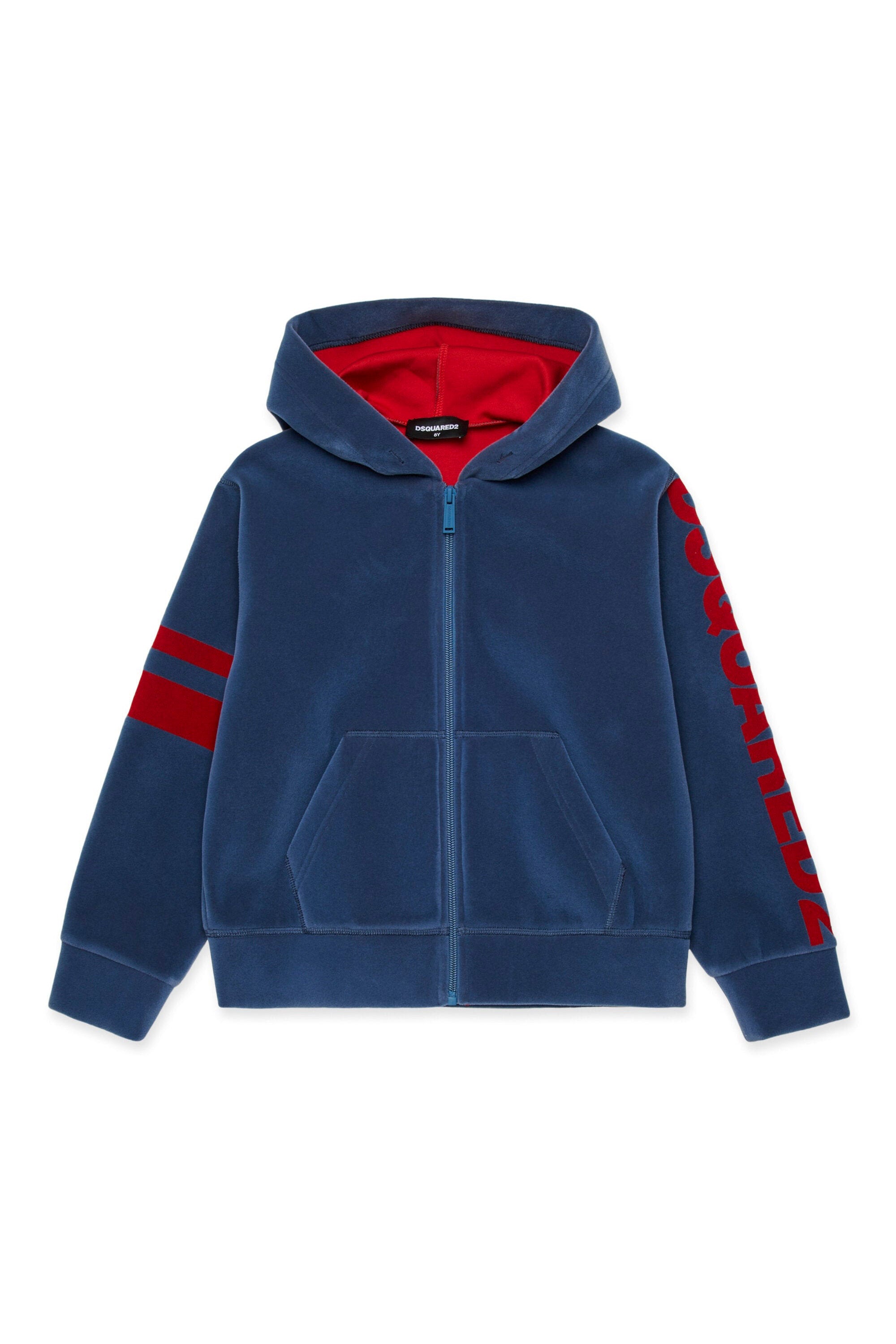 Dsquared2 Kids Felpa con Cappuccio Lavagna per Bambini