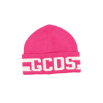 Gcds Kids Cappello Beanie Fuxia in Lana Per Bambine