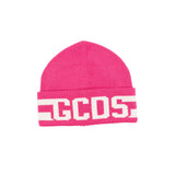 Gcds Kids Cappello Beanie Fuxia in Lana Per Bambine