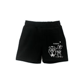 Iceberg Kids Black Bermuda Shorts with Print for Kids