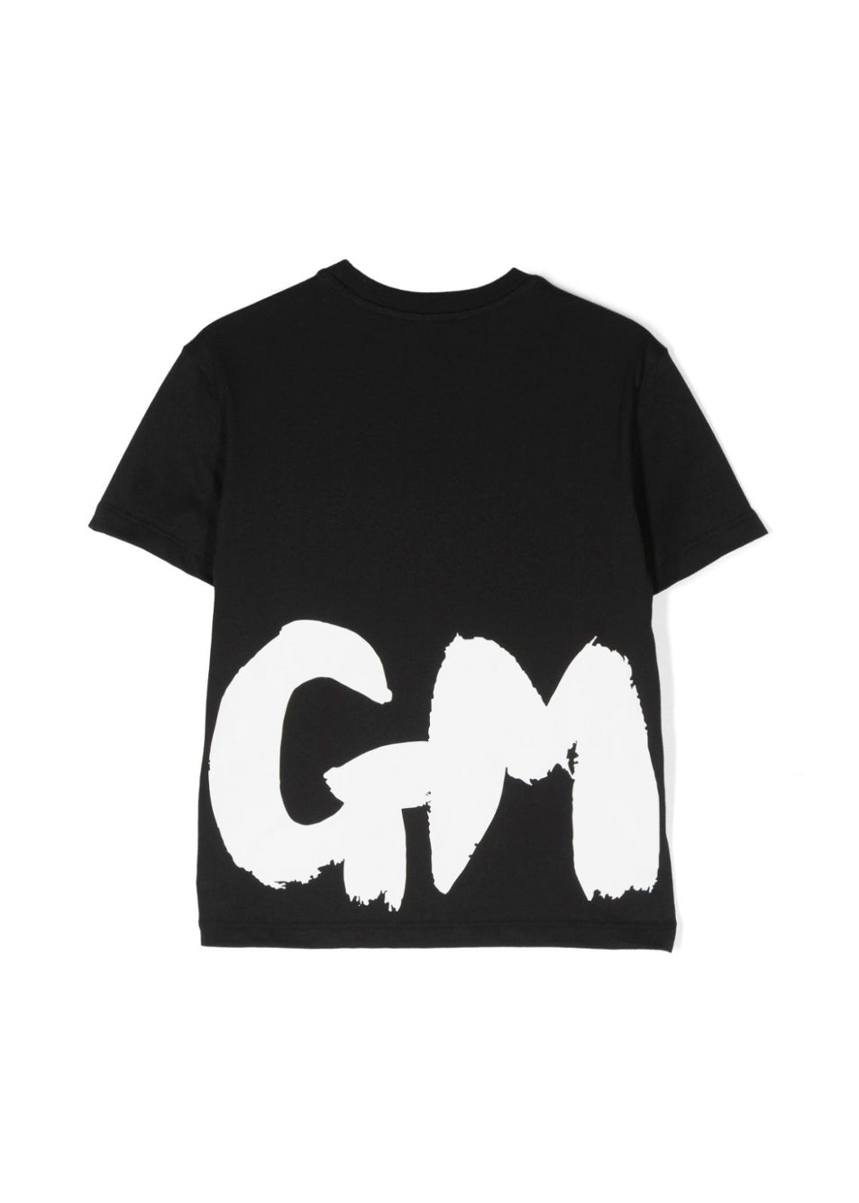 MSGM Kids T-shirt Nera con Stampa Logo per Bambini (retro)