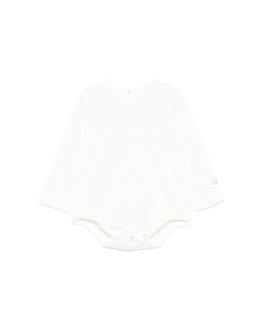 Elisabetta Franchi La Mia Bambina Body Panna con Logo per Neonate