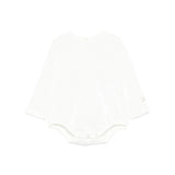 Elisabetta Franchi La Mia Bambina Body Panna con Logo per Neonate