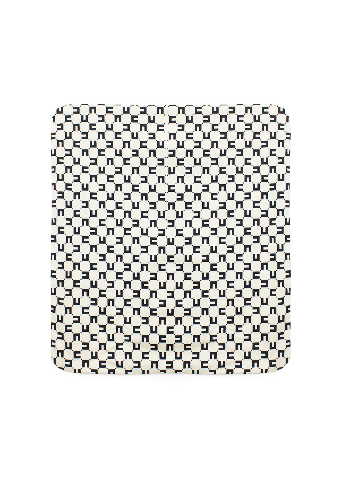 Elisabetta Franchi La Mia Bambina Coperta con stampa All-over Nero/Avorio