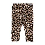 Moschino Kids Leggins Nero con Teddy Bear per neonate