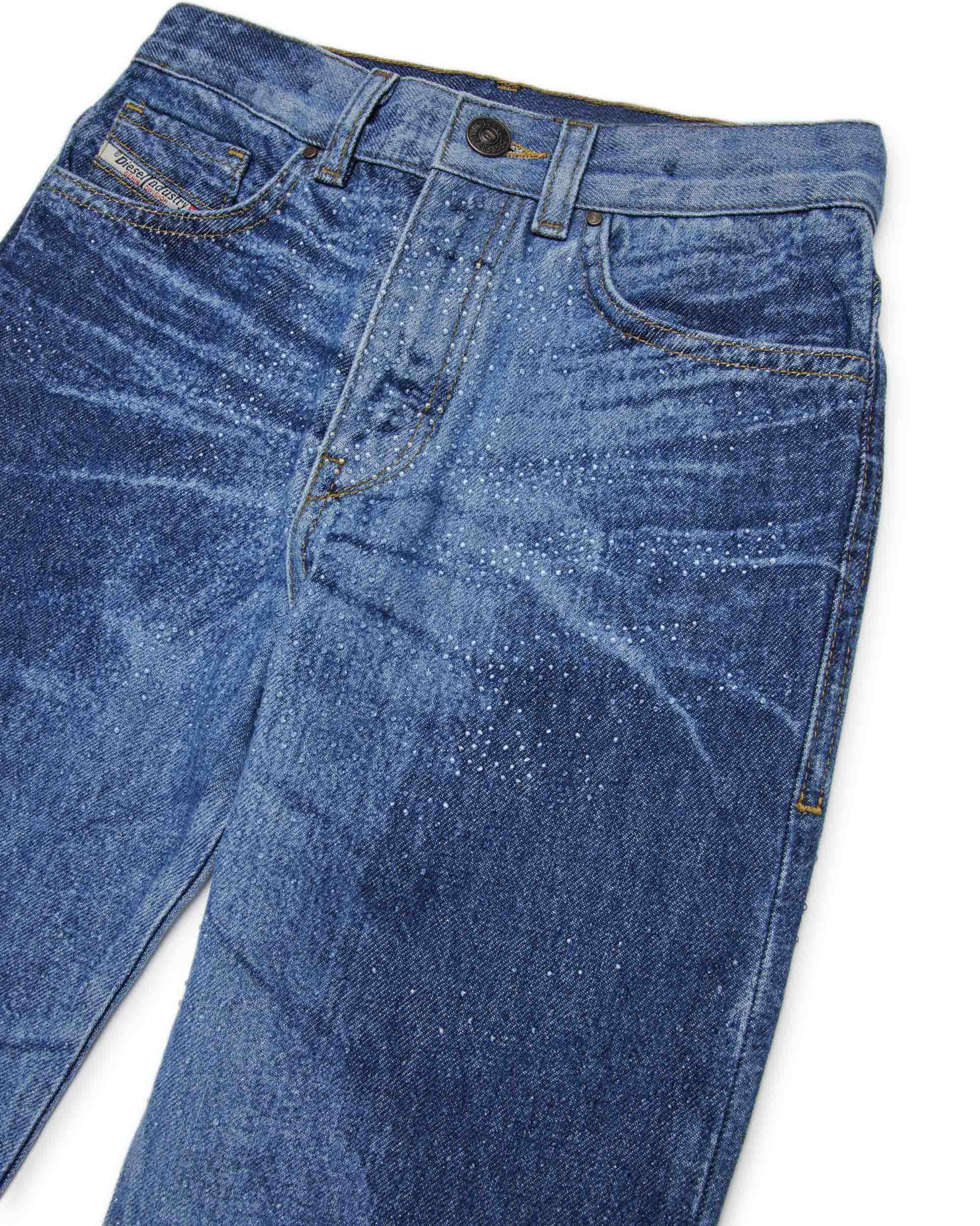 Diesel Kids Jeans Boyfriend con Strass per Bambine