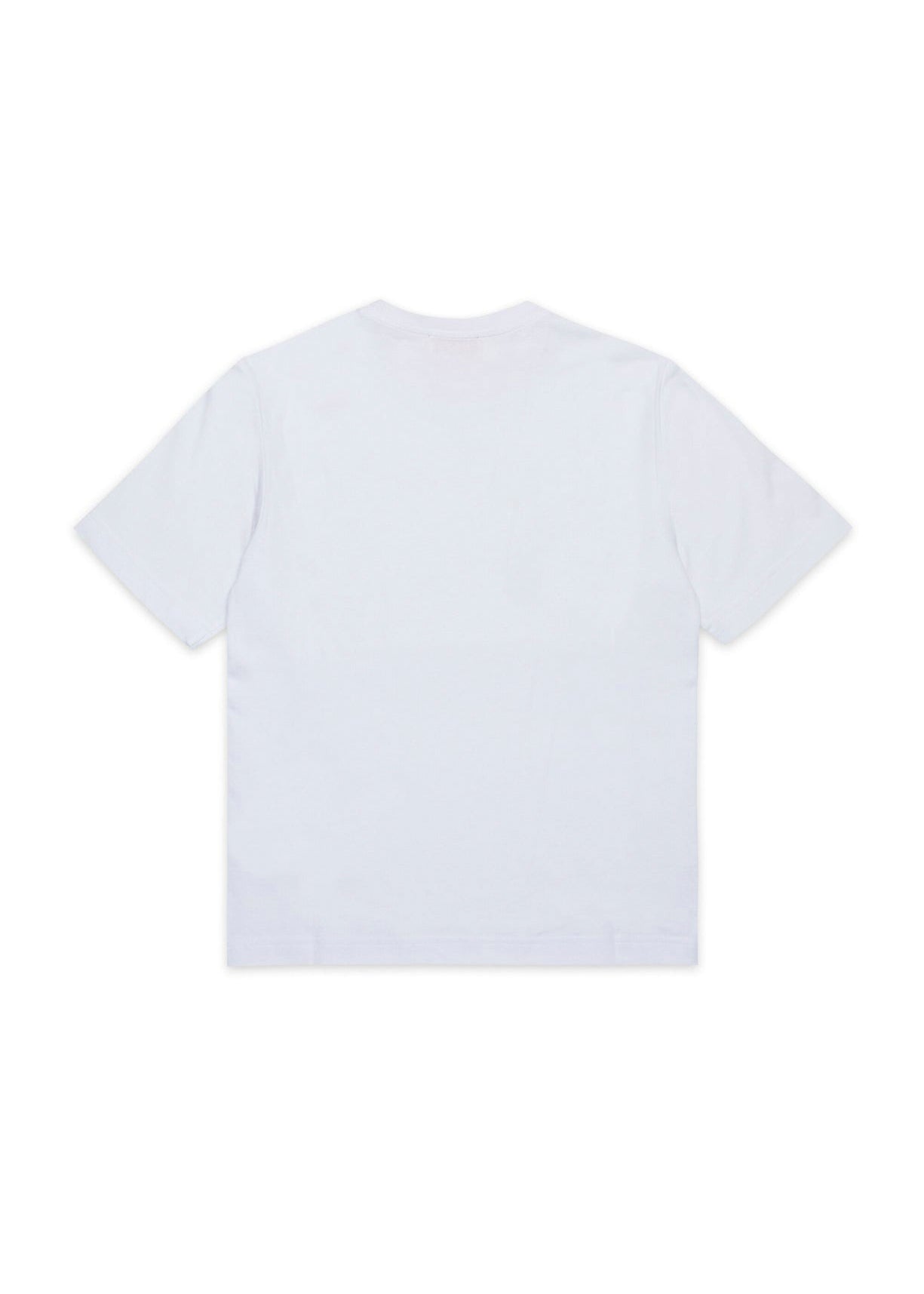 Diesel Kids T-Shirt Bianco con Oval D per Bambine (retro)