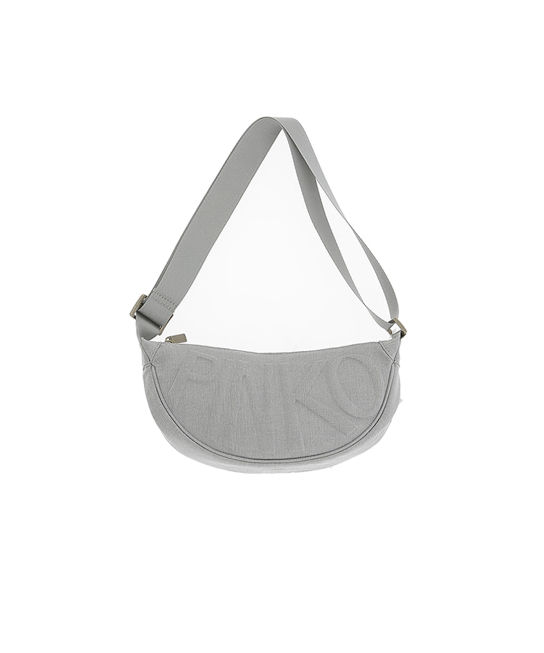 Pinko Kids Borsa a Spalla Grigia con Logo per Bambine