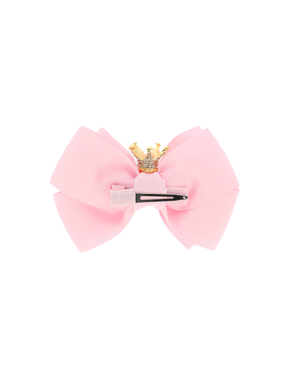 Angel's Face Kids Fermaglio per Capelli Pink Bow con Corona per Bambine