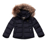 Blauer Kids Giubbino Armony Nero con Cappuccio Unisex  in Pelliccia per Neonati