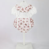 Deolinda T-shirt con Culotta Fantasia Floreale per Neonate