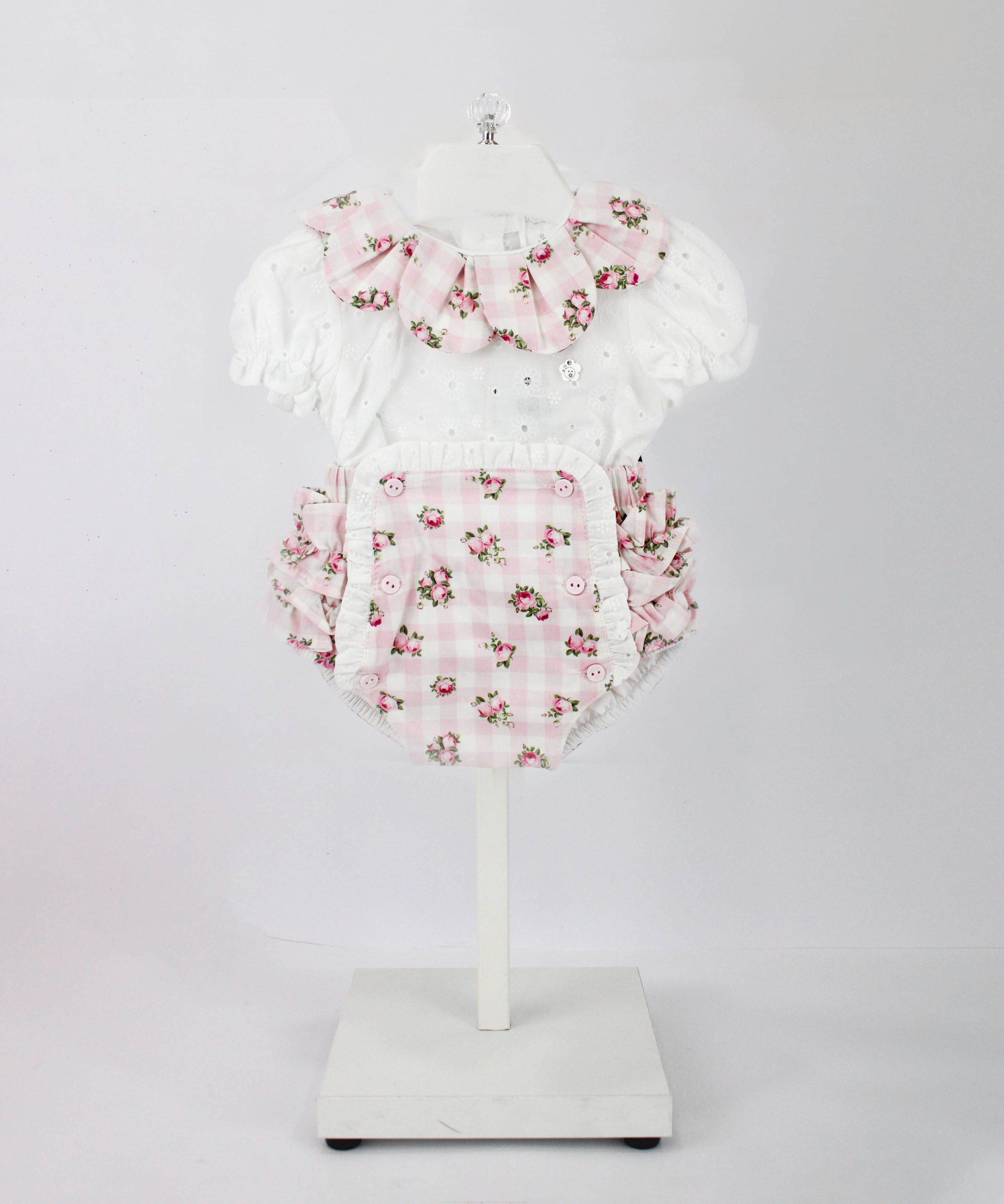 Deolinda T-shirt con Culotta Fantasia Floreale per Neonate