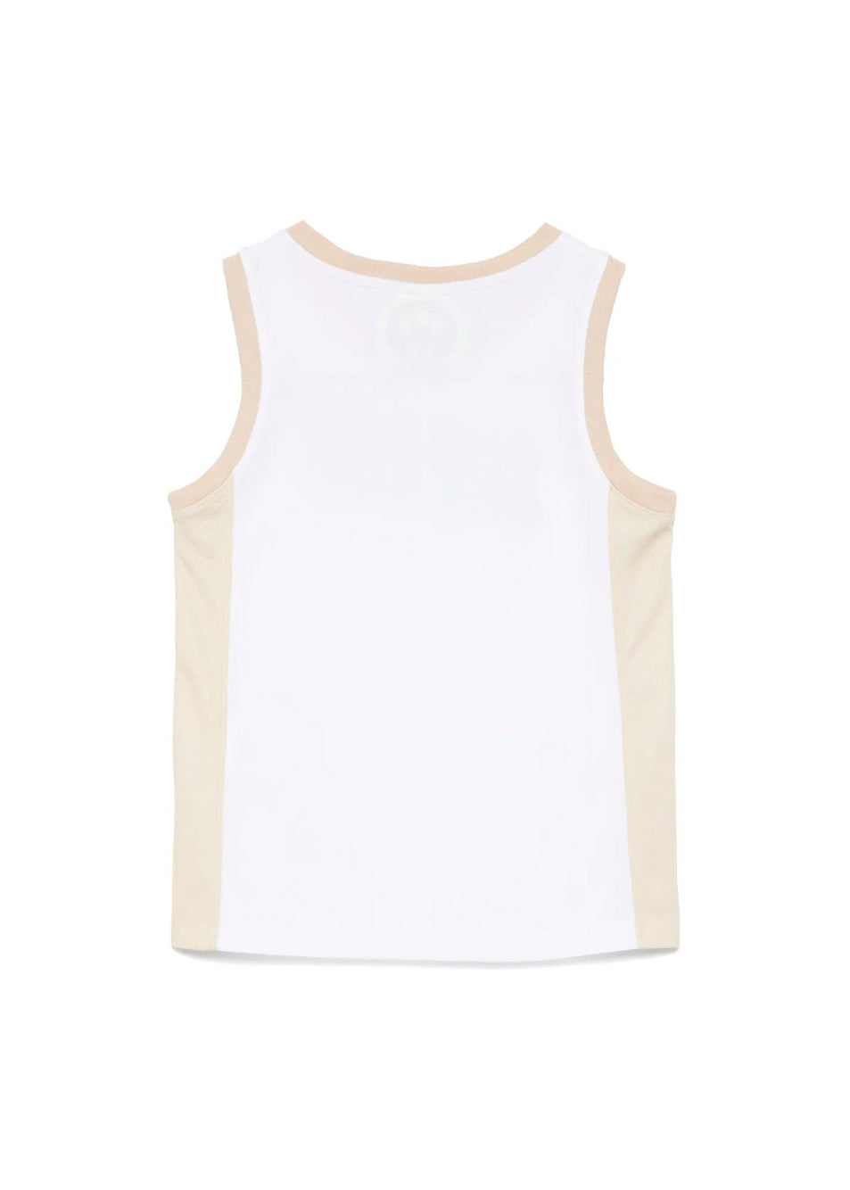 Barrow Kids Canotta Bianca/Beige con Logo per Bambini