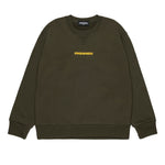 Dsquared2 Kids Felpa Girocollo Verde per Bambini