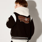 Barrow Kids Giubbino Invernale Sportivo Nero Unisex con Cappuccio per BAmbini