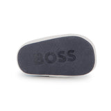 Boss Kids Scarpette Marine con Scritta per Neonati