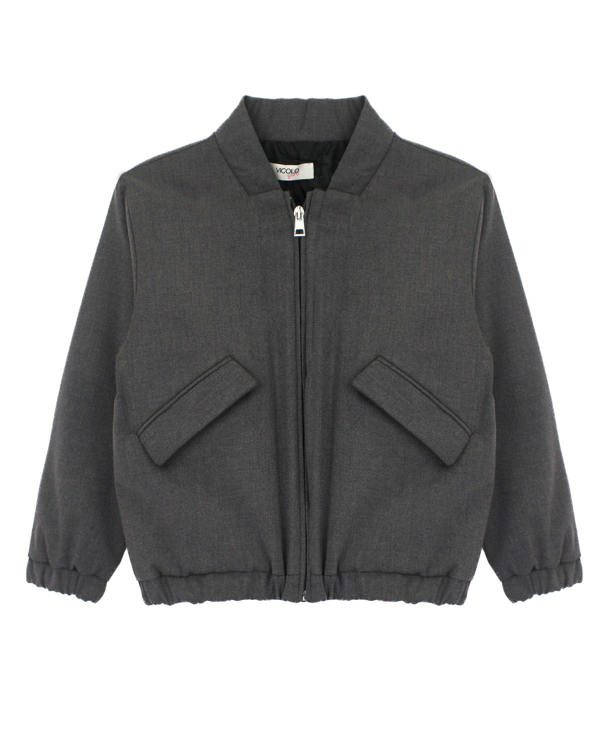 Vicolo Kids Giubbino Grigio per Bambine